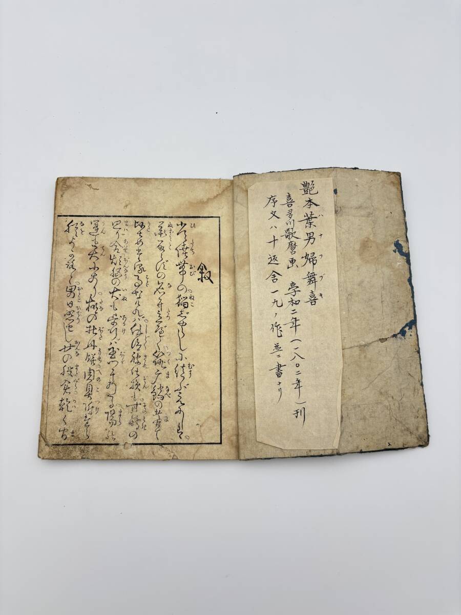 喜多川歌麿 艶本葉男帰舞喜 春画 浮世絵 美人画 和本 古書 古本 秘画