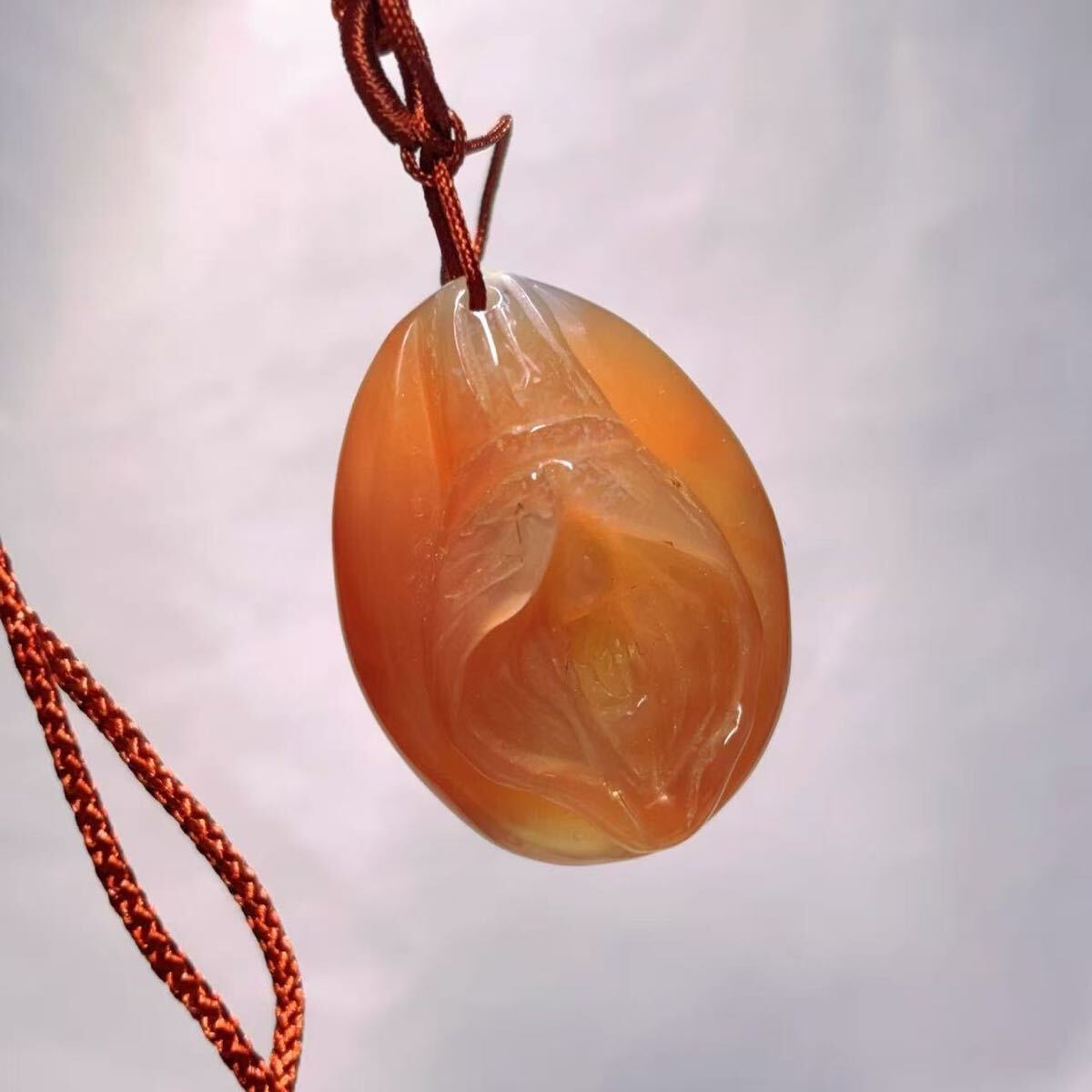 匿名発送】 彫物 女陰 ヌード メノウ 貴重 希少品 提げ物 芸術品 生命