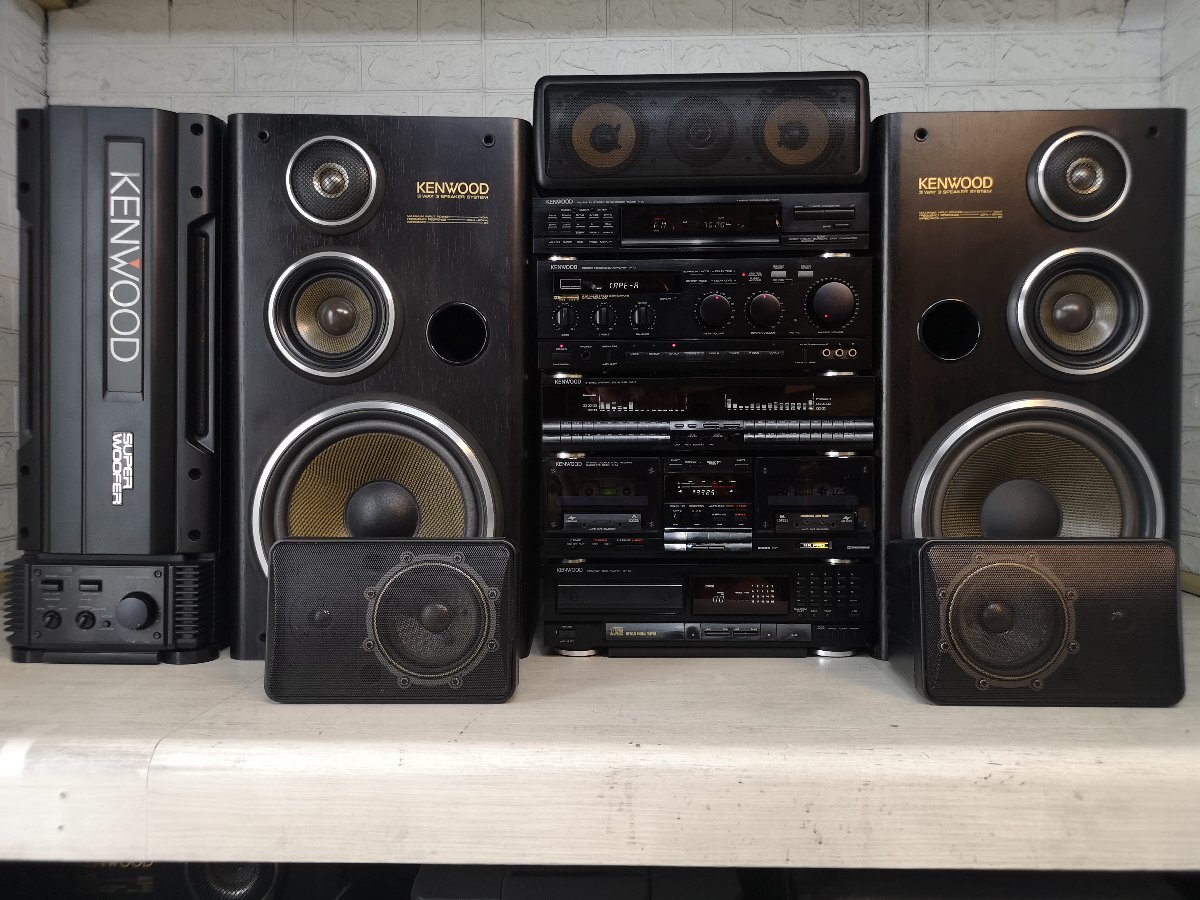 KENWOOD スピーカー　ケンウッド　ROXY ◇KENWOOD ROXY G7 w/SW9/CS7/Bluetooth コンポ ケンウッド ◇整備済