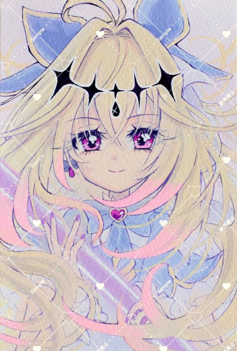 セ*リ様 森亜るるか　手描きファンアート　色紙　原画　アルカナシャドウ　イラスト 同人手描きイラスト【アルカナ・シャドウ】森亜るるか 名探偵
