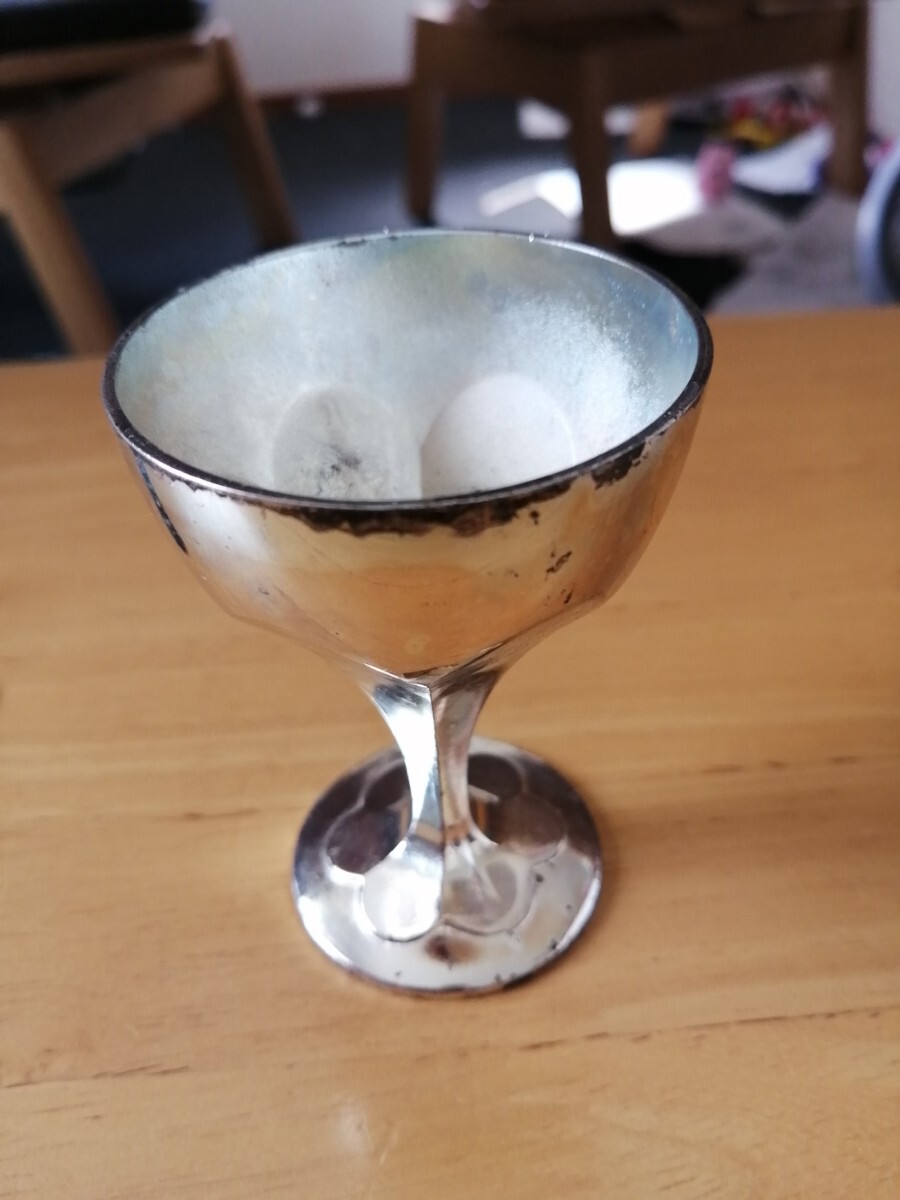 純銀 純銀p.t 刻印あり 銀盃 酒器 アンティーク 格安スタート送料込み