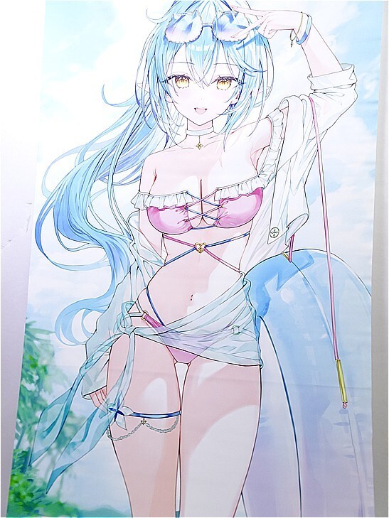 雪花ラミィ　等身大タペストリー　リン☆ユウ　C104 雪花ラミィ 水着ラミィ等身大タペストリー C104 リン☆ユウ ホロライブ