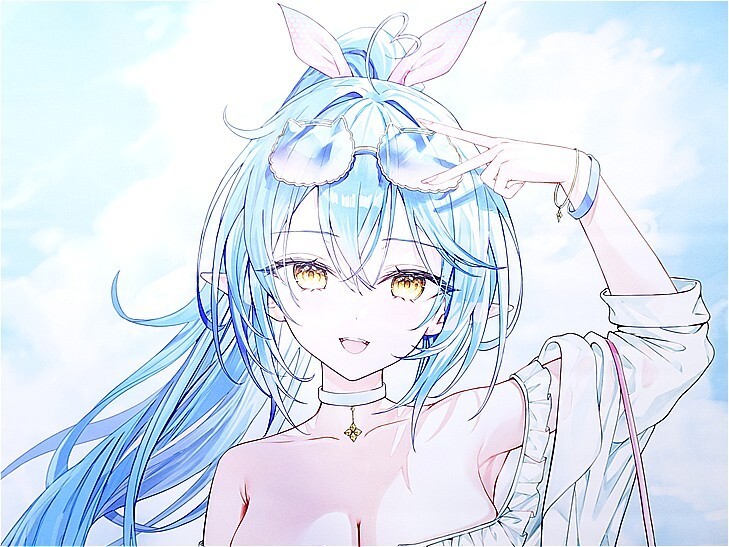 雪花ラミィ 水着ラミィ等身大タペストリー C104 リン☆ユウ ホロライブ