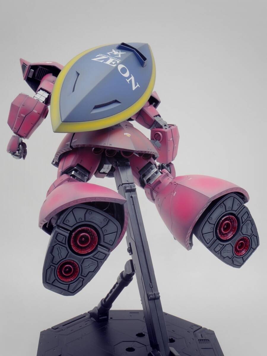 1/100 MG シャア専用 ゲルググ Ver.2.0 】塗装済み完成品 丁寧工作・黒