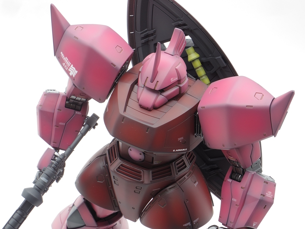1/100 MG シャア専用 ゲルググ Ver.2.0 】塗装済み完成品 丁寧工作・黒