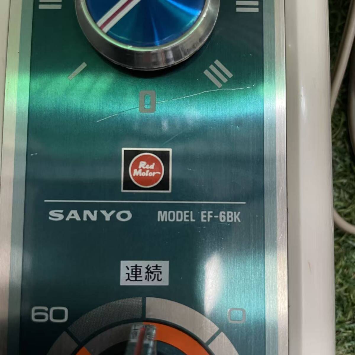 昭和レトロ SANYO EF-6BK 壁掛け扇風機 30cm グリーン羽根 Red Motor