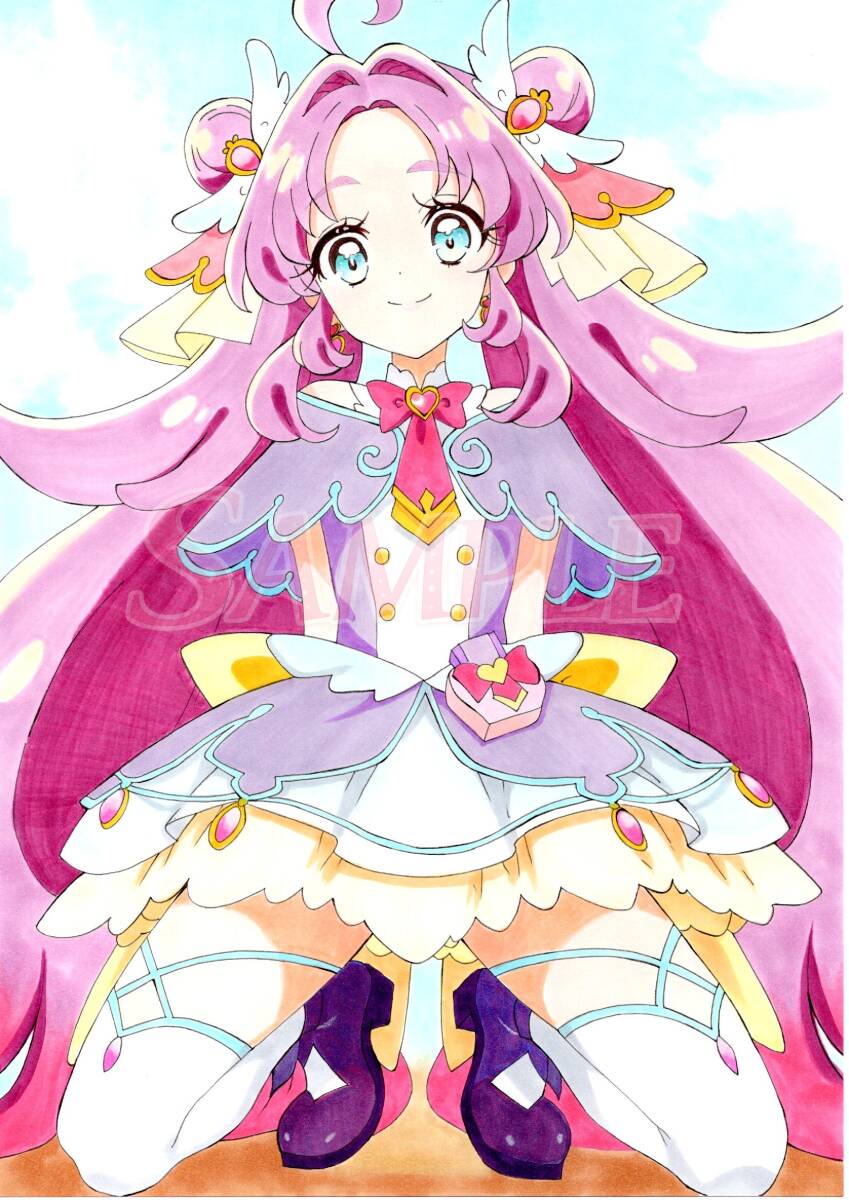 手描きイラスト キュアアンサー 名探偵プリキュア！ 原画 コピック A4