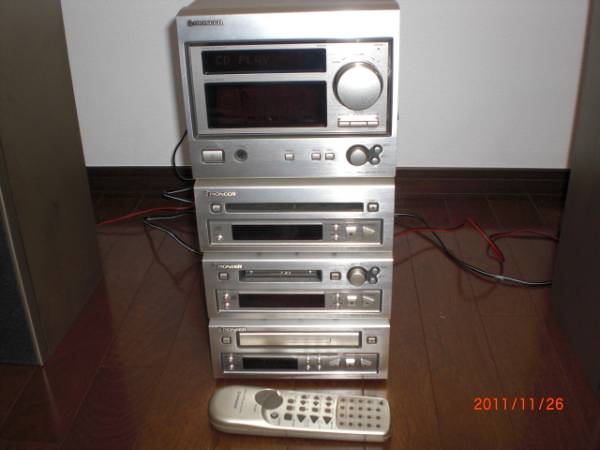 Pioneer FX-F21 CD/MDミニコンポ 通電確認済 PIONEER SX-F21 PD-F21 MJ-F21 T-F21 コンポ パイオニア(MDコンポ