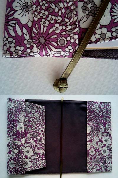 M＋ ブックカバー＊ハンドメイド リバティ P・ゴードン　_3