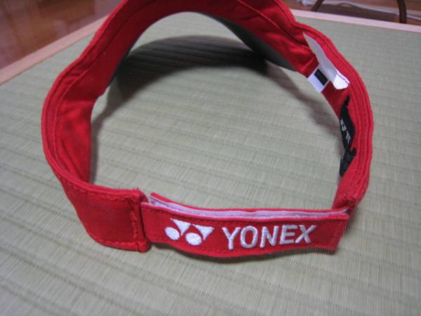 ヨネックスサンバイザー　赤色　新品同様　石川遼_2