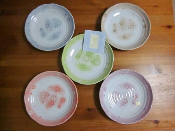 ☆新品☆竹下夢二*中皿5枚セット*かご付*お箱付*美術館監修_2