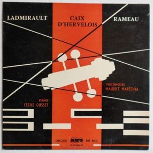 50位 仏DMO モーリス・マレシャル (チェロ) P. ラドミロー チェロ・ソナタ / デルブロワ 組曲