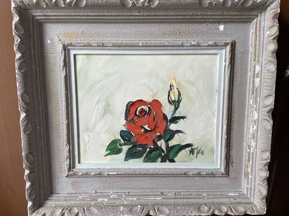 美術品・アンティーク・コレクション 【真作】絵画 湯浅洋子 油彩3号