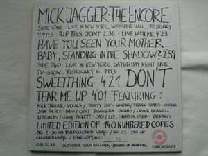 249位 ★激レア・封筒型カバー・インサート付・30枚限定マルチカラー盤ブート 1LP★MICK JAGGER