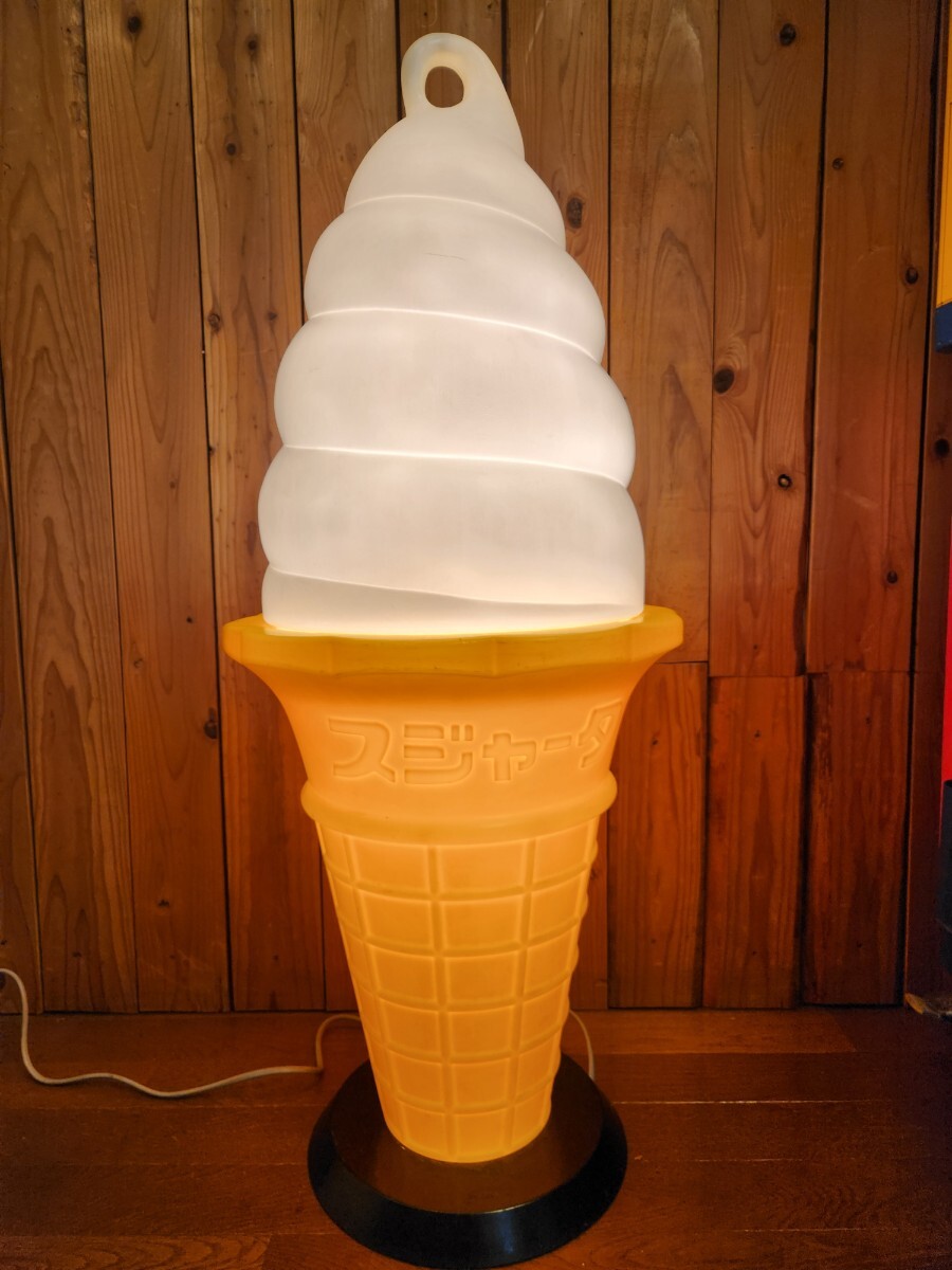 動作確認済み○ スジャータ TOMI ソフトクリーム看板 照明点灯 90cm スジャータ ソフトクリームの値段と価格推移は？｜3件の売買データから