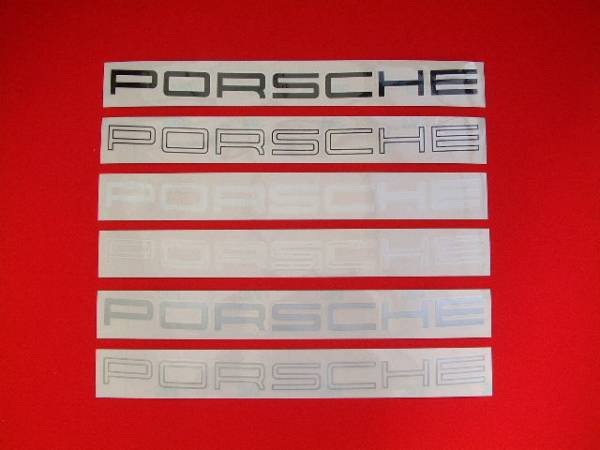 ポルシェ 993用 リアガーニッシュ 文字シール PORSCHE(リア)｜売買され