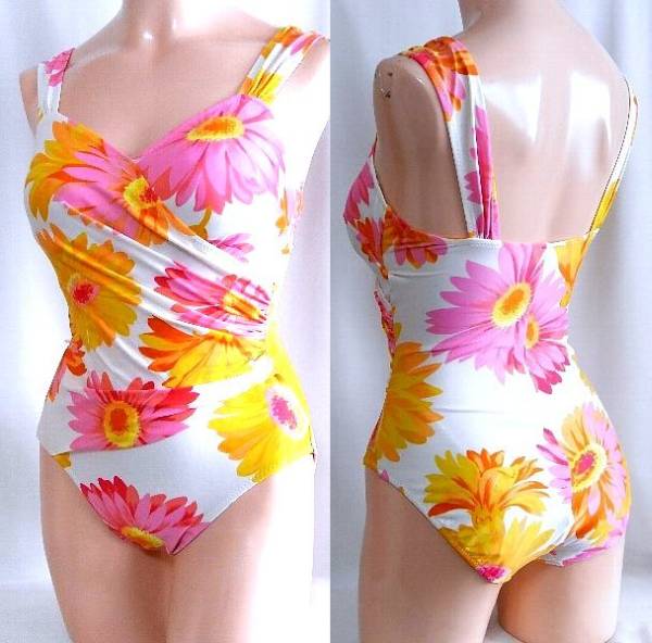 ピンク イエロー花柄入り白水着 Mサイズ 売買されたオークション情報 Yahooの商品情報をアーカイブ公開 オークファン Aucfan Com