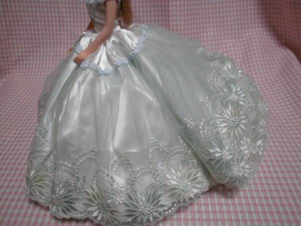 jenny 白グリーン系レース　handmade_2