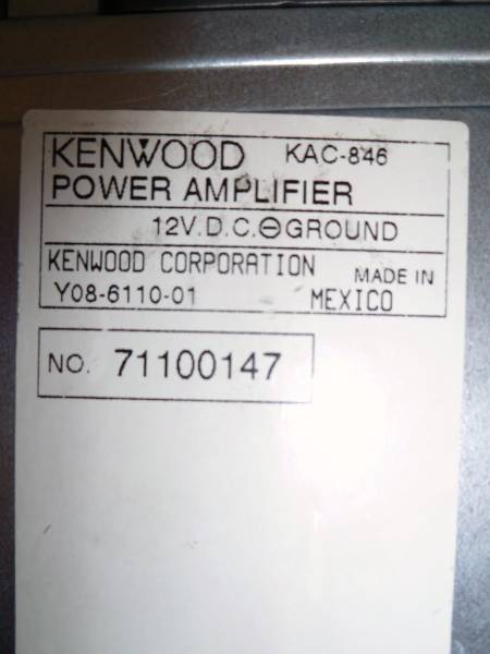 ★KENWOOD/4chパワーアンプKAC-846★_3