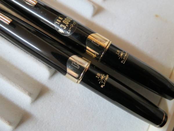 プラチナ万年筆 ショート ミュージック ペン先18K 2本~楽譜 音楽