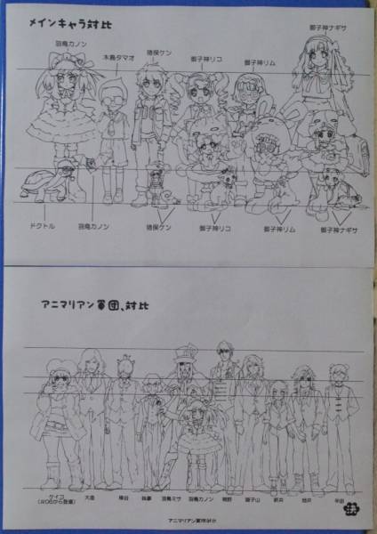 アニメ設定資料x200【あにゃまる探偵キルミンずぅ】河森正治(原画