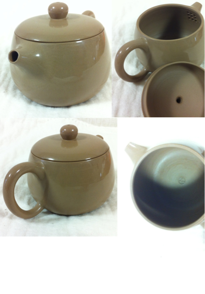 美品 呉振達 紅段泥水磨 茶壺 団泥 急須 ティーポット 煎茶道具(茶器 