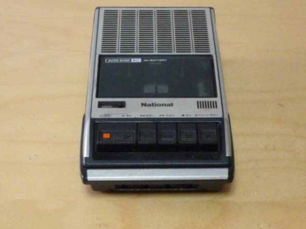 ナショナル ポータブルカセットテープレコーダーRQ-2309(録音、再生