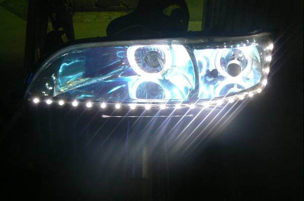 JZX90 マーク2 90 イカリング LED クリアレンズ(ヘッドライト