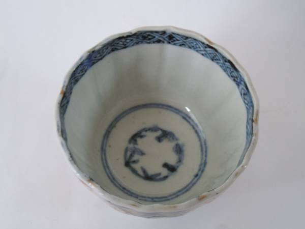 至楽 古伊万里 色絵 花花 蕎麦猪口 そば猪口 江戸時代_2