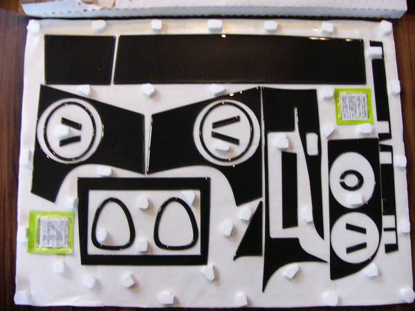 ポルシェ　ケイマン用　ブラックカーボンパネル新品未使用_2