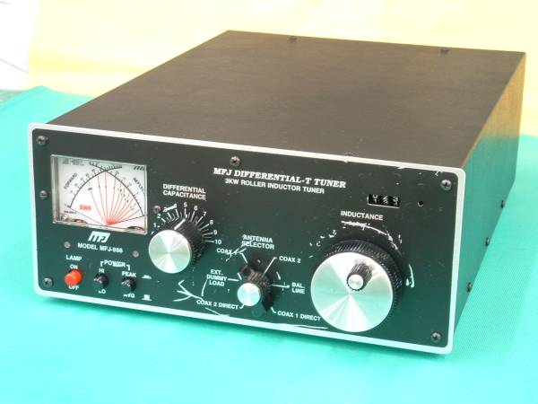 動作品】 MFJ-986 (3kW ローラーインダクターチューナー）