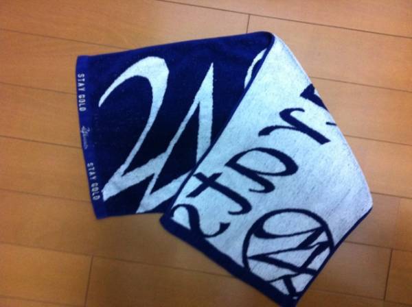 24karats EXILE タオル 青×白_2