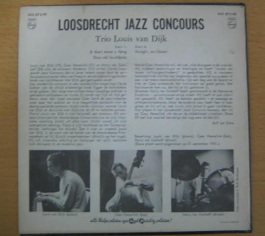 試聴♪LOOSDRECHT JAZZ CONCOURS TrioLOUIS VAN DIJK(蘭PHILIPS)_2