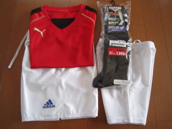 プーマ・アディダス☆サッカーウェア上下セット☆１２０_1