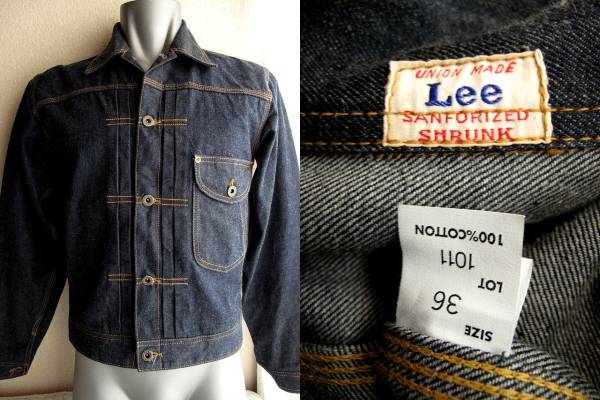 美中古 Lee 101J 1937 初期モデル復刻 36 COWBOY 検ライダース 