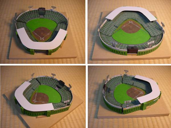 □改装版 甲子園球場の模型□阪神タイガースの本拠 高校野球(プロ野球