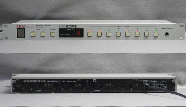 AKAI ME30PⅡ MIDIプログラマブル・パッチ・ベイ 4in／8out(MIDI 