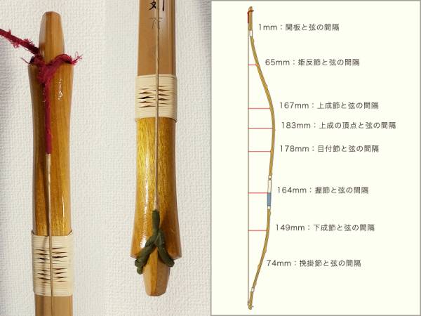 A065弓道 【竹弓 毛利文 二寸伸 17.5kg】(弓道)｜売買された 