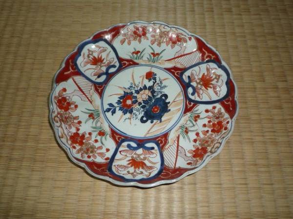 ■魁　伊万里　金襴手　時代皿_1