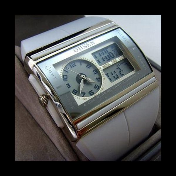 ★新品/OHSENメンズ腕時計白/BURBERRYポールスミスDIESELオメガ4_1