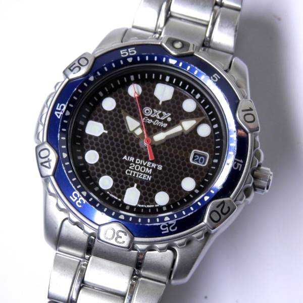 シチズン OXY エアダイバー エコドライブ ユーズド美品(シチズン  