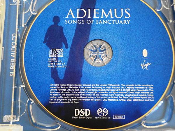 SACD HYBRID】ADIEMUS☆SONGS OF SANCTUARY☆アディエマス廃盤 