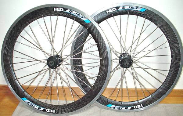 ○HED カーボンホイール 20インチ 451 前後セット ミニベロ