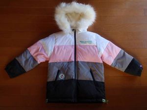 エンジェルブルー ダウンコート リバーシブル 140cm わるい 