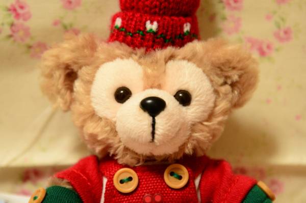 ★ダッフィー クリスマス 2013 ぬいぐるみバッジ ぬいば 赤②★_1