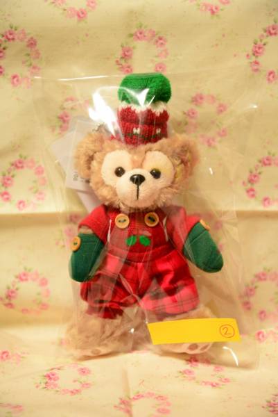 ★ダッフィー クリスマス 2013 ぬいぐるみバッジ ぬいば 赤②★_3