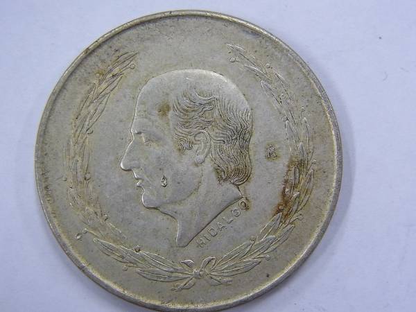 ☆メキシコ硬貨 5ペソ銀貨 1951年 27.8g 品位720/1000 コイン(ラテン