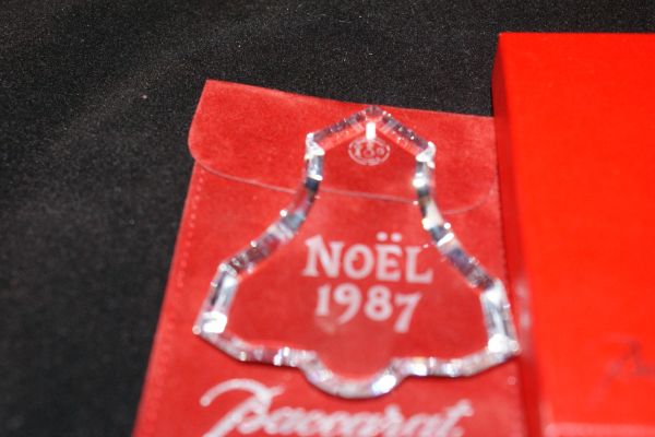 Baccaratバカラ　クリスマスオーナメント　1987　NOEL_2