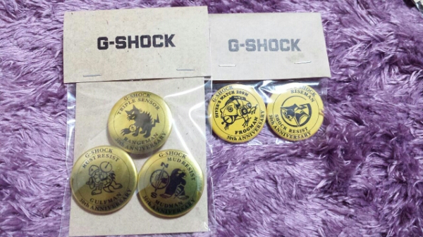 非売品 ★G-SHOCK 缶バッジ 5個1セット フロッグマン他_1