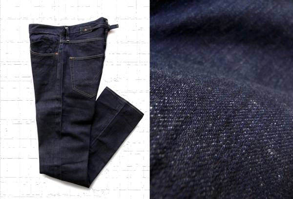 【AmoskeagXX（アモスケイグ エックスエックス）】〓U.S.A製31，500円〓「WHITE OAK CONE DENIM 社製」デニムパンツ〓W34/L34